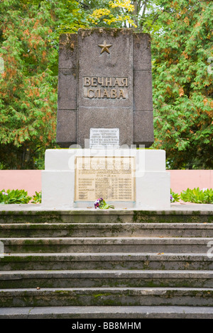 Denkmal für die getöteten in WW2, Rezekne, Lettland Stockfoto