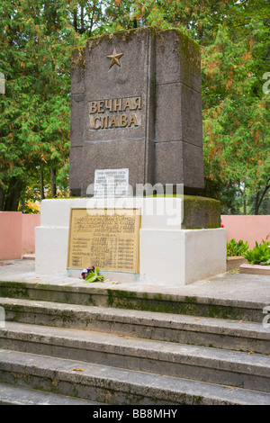 Denkmal für die getöteten in WW2, Rezekne, Lettland Stockfoto