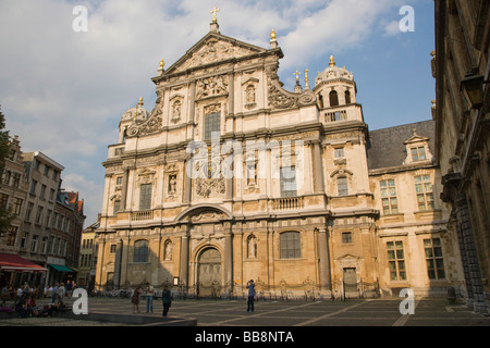 Sint-Carolus Borromeuskerk, St Charles Borromeo Kirche, Hendrik Conscienceplein, Antwerpen, Belgien Stockfoto