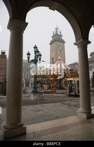 Karussell, Bergamo, Lombardei, Italien, Europa Stockfoto