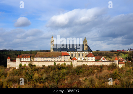 Comburg oder Grosscomburg Kloster in Steinbach in der Nähe von Schwäbisch Hall, Landkreis Schwäbisch Hall, Baden-Württemberg, Deutschland, E Stockfoto