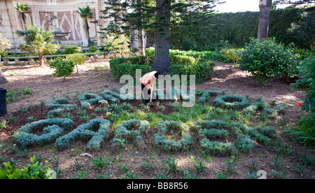 San Anton Gardens und Palace zwischen den Städten Attard und Balzan, Malta, Europa Stockfoto