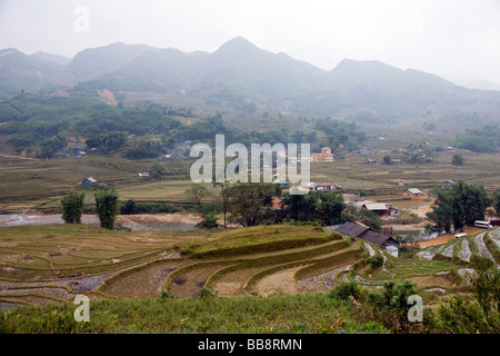 Reisterrassen, Lao Chai Dorf, Sapa, Vietnam Stockfoto