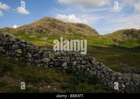 Hardknott Pass und römischen Festung im englischen Lake District. Stockfoto