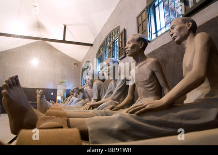 Haft-Zimmer im Gefängnis Hoa Lo oder "Hanoi Hilton", dem US-Kriegsgefangene in Hanoi während des Vietnam-Krieges stattfanden Stockfoto