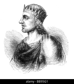 Egbert oder aus König von Wessex von 802 bis 839 Portrait Stockfoto
