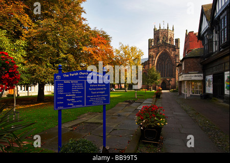 St. Marys Kirche Nantwich Cheshire UK Stockfoto