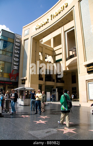 Sterne zu Ehren Stars auf dem Hollywood Walk of Fame am Hollywood Boulevard in Hollywood Los Angeles Kalifornien USA Stockfoto