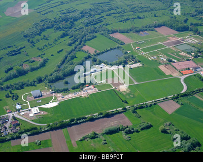 Europa - France und Deutschland (Grenze) - Lothringen und dem Saarland - Luftbild von der berühmten archäologischen Stätte von Bliesbruck Reinheim Stockfoto