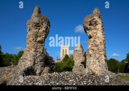 England-Suffolk Bury St Edmunds Abbey Gardens St Edmundsbury Kathedrale Stockfoto