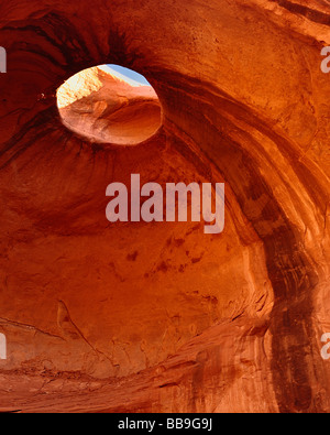 Big Hogan Monument Valley Sunrise Arizona USA Stockfoto