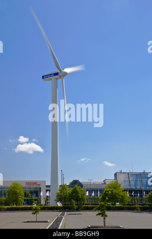 Die Windkraftanlage auf der Messe und Convention Center Bella Center in Kopenhagen Stockfoto