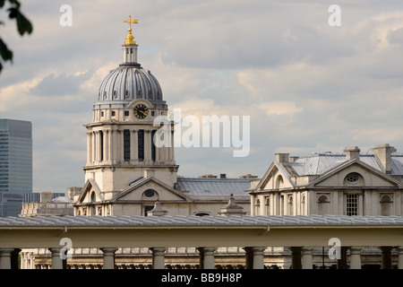 Old Royal Naval College jetzt Teil von Greenwich Universität Greenwich London England UK Stockfoto