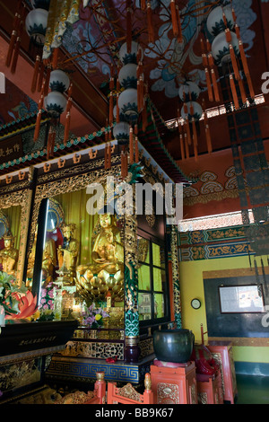 Das Po Lin Monastery sieht in Lantau Island, Hong Kong Stockfoto