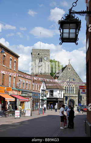 Holy Trinity Church, High Street, Dartford, Kent, England, Vereinigtes Königreich Stockfoto