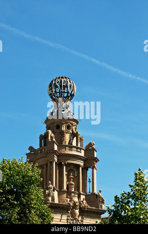 Die Kugel auf dem Dach das London Coliseum. Foto von Gordon Scammell Stockfoto