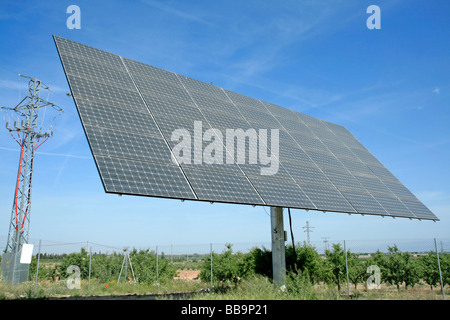 Solar-Panels. Lleida, Spanien Stockfoto