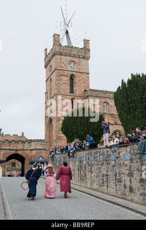 Heimkehr Schottland mittelalterliche Veranstaltung in Linlithgow Palace, Schottland Stockfoto