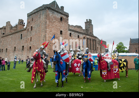 Heimkehr Schottland mittelalterliche Veranstaltung in Linlithgow Palace, Schottland Stockfoto