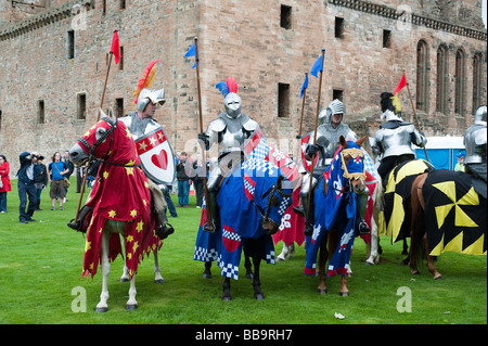 Heimkehr Schottland mittelalterliche Veranstaltung in Linlithgow Palace, Schottland Stockfoto