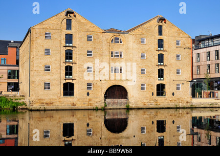 Hebble und Calder Navigation Lager Regeneration und Entwicklung bei Wakefield West Yorkshire Stockfoto