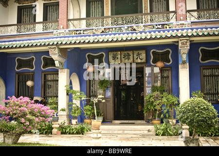 Der Cheong Fatt Tze Mansion, auch genannt die "Blue Mansion" ist ein Geritage Gebäude Stockfoto