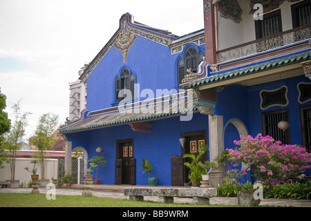 Der Cheong Fatt Tze Mansion, auch genannt die "Blue Mansion" ist ein Geritage Gebäude Stockfoto