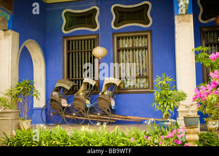 Der Cheong Fatt Tze Mansion, auch genannt die "Blue Mansion" ist ein Geritage Gebäude Stockfoto