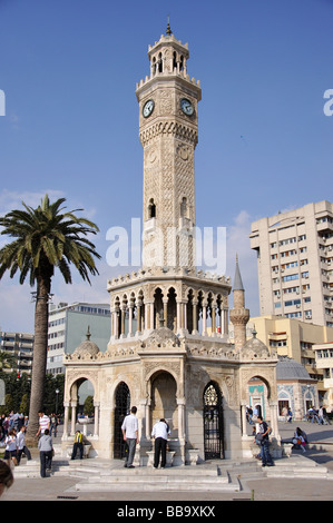 Izmir Glockenturm, Konak Square, Konak District, Izmir, Provinz Izmir, Türkei Stockfoto