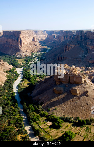 Wadi Doan Hadramawt Jemen Stockfoto