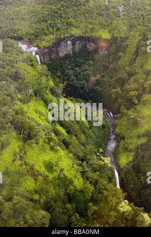 Manawaiopuna 'Jurassic Park' fällt Kauai HI Stockfoto