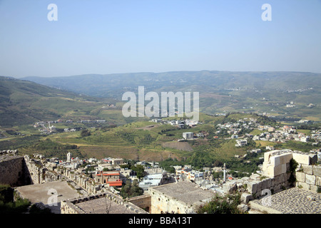 Blick vom Krak des Chevaliers, Syrien Stockfoto