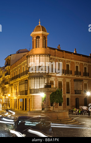 Aufbauend auf der Plaza San Sebastian Antequera Malaga Andalusien Spanien Stockfoto