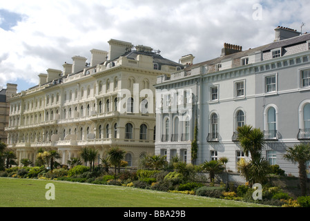 Elliot Terrace auf die Hacke, wo Sherlock Holmes Schöpfer Sir Arthur Conan Doyle für kurze Zeit im Jahr 1882, Plymouth, Devon lebte Stockfoto