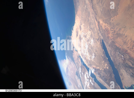 Sinai-Halbinsel von NASA-Raumfahrzeug Stockfoto