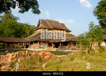 Buddhismus, alten Tai-Lue Tempel Wat Luang, Ou Tai, Gnot Ou Phongsali Provinz, Laos, Südostasien Stockfoto