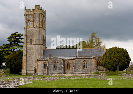 St. Peter und Paul Kirche Muchelney Somerset Stockfoto