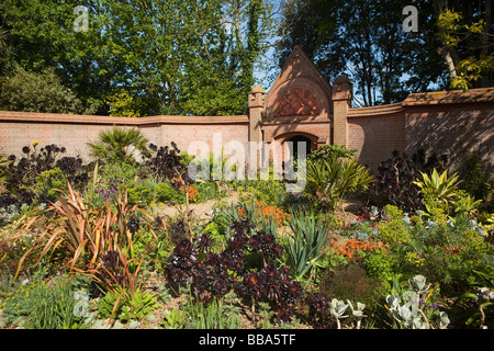 Norfolk Ruston Old Vicarage Ostgarten Eingangshof Stockfoto