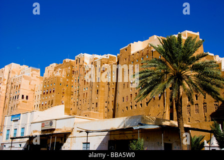 Shibam, Wadi Hadramaut, Seyun Bezirk, Jemen Stockfoto