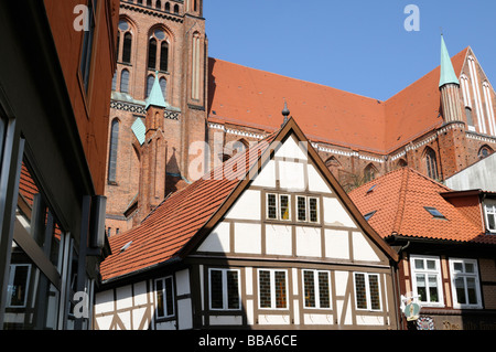 Baustile Schwerin Mecklenburg Vorpommern Deutschland Baustile Schwerin Mecklenburg-Vorpommern Deutschland Stockfoto