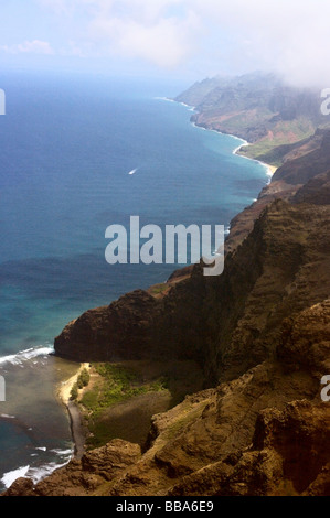 Honopu Strand Na Pali Küste Kauai HI Stockfoto