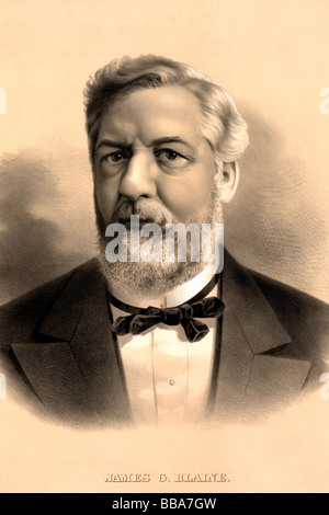 Porträt von James Gillespie Blaine, republikanische Kandidat für das Präsidentenamt im Jahr 1884 Stockfoto