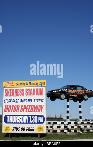 Stock Car-Rennen in Skegness Stadion, Lincolnshire, England, U.K Stockfoto