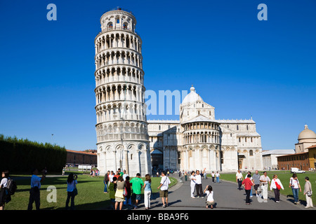 Schiefe Turm von Pisa mit Kathedrale Santa Maria Assunta, Piazza dei Miracoli, Toskana, Italien, Europa Stockfoto