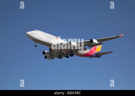 Eine Boeing 747 der südkoreanische Fluggesellschaft Asiana Stockfoto