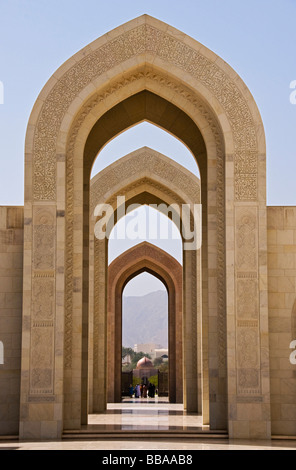 Sultan Qaboos Grand Moschee Muscat Oman Stockfoto