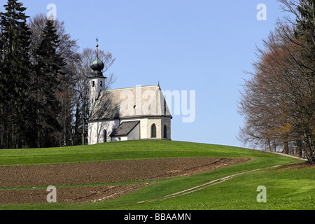 Pilger-Kirche Saint George bin Berg Vachendorf Stockfoto