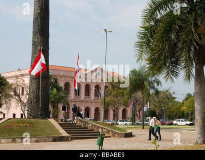 Paraguay.Asunción Stadt. Das Cabildo.Cultural Zentrum der Republik. Stockfoto