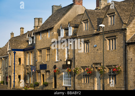 Periode Cotswold Steinhäuser, Stow-on-the-Wold, Gloucestershire, UK Stockfoto