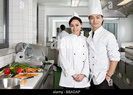 Porträt der beiden Köche Stockfoto